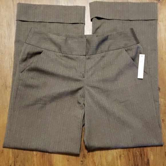 Sharagano studio grey brown wide leg trousers - Picture 2 of 6